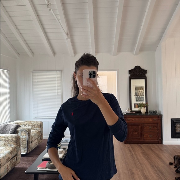 Polo by Ralph Lauren Navy Long Sleeve Tee - Picture 1 of 4